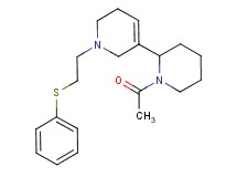 5-(1-acetylpiperidin-2-yl)-1-[2-(phenylthio)ethyl]-1,2,3,6-tetrahydropyridine