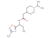 2-(1-isopropyl-4-piperidinyl)-N-[1-(3-methyl-1,2,4-oxadiazol-5-yl)propyl]acetamide