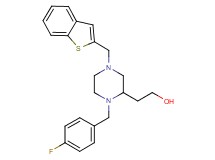2-[4-(1-benzothien-2-ylmethyl)-1-(4-fluorobenzyl)-2-piperazinyl]ethanol