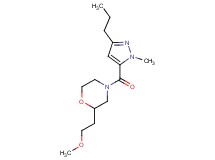 2-(2-methoxyethyl)-4-[(1-methyl-3-propyl-1H-pyrazol-5-yl)carbonyl]morpholine