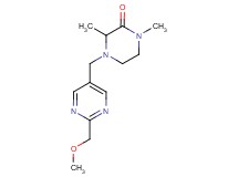 4-{[2-(methoxymethyl)pyrimidin-5-yl]methyl}-1,3-dimethylpiperazin-2-one