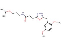 3-[5-(2,5-dimethoxybenzyl)-1,3,4-oxadiazol-2-yl]-N-(3-isopropoxypropyl)propanamide