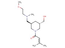 [(3S*,5R*)-5-{[(2-methoxyethyl)(methyl)amino]methyl}-1-(3-methyl-2-butenoyl)-3-piperidinyl]methanol