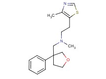 N-methyl-2-(4-methyl-1,3-thiazol-5-yl)-N-[(3-phenyltetrahydrofuran-3-yl)methyl]ethanamine