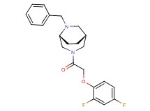 (1R*,5R*)-6-benzyl-3-[(2,4-difluorophenoxy)acetyl]-3,6-diazabicyclo[3.2.2]nonane