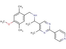 (4-methoxy-2,5-dimethylbenzyl){1-[4-methyl-2-(4-pyridinyl)-5-pyrimidinyl]ethyl}amine