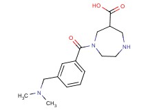1-{3-[(dimethylamino)methyl]benzoyl}-1,4-diazepane-6-carboxylic acid