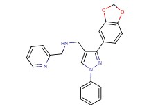 1-[3-(1,3-benzodioxol-5-yl)-1-phenyl-1H-pyrazol-4-yl]-N-(2-pyridinylmethyl)methanamine