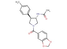 N-[(3S*,4R*)-1-(1,3-benzodioxol-5-ylcarbonyl)-4-(4-methylphenyl)-3-pyrrolidinyl]acetamide