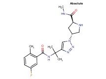 (4R)-4-(4-{1-[(5-fluoro-2-methylbenzoyl)amino]-1-methylethyl}-1H-1,2,3-triazol-1-yl)-N-methyl-L-prolinamide hydrochloride