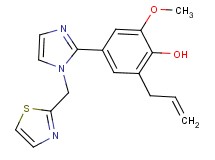 2-allyl-6-methoxy-4-[1-(1,3-thiazol-2-ylmethyl)-1H-imidazol-2-yl]phenol