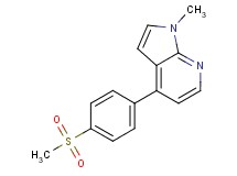 1-methyl-4-[4-(methylsulfonyl)phenyl]-1H-pyrrolo[2,3-b]pyridine