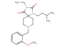 3-ethyl-8-(2-methoxybenzyl)-1-(3-methylbutyl)-1,3,8-triazaspiro[4.5]decane-2,4-dione