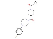1-{[1-(cyclopropylcarbonyl)-4-piperidinyl]carbonyl}-4-(4-fluorophenyl)-1,4-diazepane