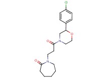 1-{3-[2-(4-chlorophenyl)morpholin-4-yl]-3-oxopropyl}azepan-2-one
