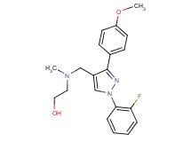 2-[{[1-(2-fluorophenyl)-3-(4-methoxyphenyl)-1H-pyrazol-4-yl]methyl}(methyl)amino]ethanol