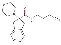 N-butyl-2-(1-piperidinyl)-2-indanecarboxamide