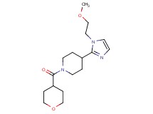 4-[1-(2-methoxyethyl)-1H-imidazol-2-yl]-1-(tetrahydro-2H-pyran-4-ylcarbonyl)piperidine