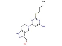{5-[6-amino-2-(butylthio)pyrimidin-4-yl]-4,5,6,7-tetrahydro-1H-pyrazolo[4,3-c]pyridin-3-yl}methanol
