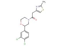 2-(3,4-dichlorophenyl)-4-[(2-methyl-1,3-thiazol-4-yl)acetyl]morpholine
