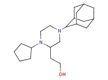 2-[4-(2-adamantyl)-1-cyclopentyl-2-piperazinyl]ethanol