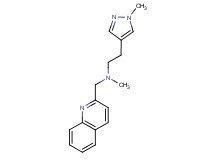 N-methyl-2-(1-methyl-1H-pyrazol-4-yl)-N-(quinolin-2-ylmethyl)ethanamine