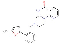 2-{4-[2-(5-methyl-2-furyl)benzyl]piperazin-1-yl}nicotinamide