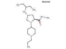 (4R)-4-[(1-ethylpropyl)amino]-N-methyl-1-(1-propyl-4-piperidinyl)-L-prolinamide
