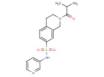 2-isobutyryl-N-pyridin-3-yl-1,2,3,4-tetrahydroisoquinoline-7-sulfonamide