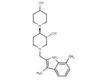 (3'R*,4'R*)-1'-[(3,7-dimethyl-1H-indol-2-yl)methyl]-1,4'-bipiperidine-3',4-diol