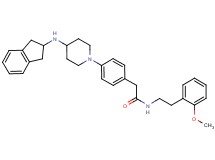 2-{4-[4-(2,3-dihydro-1H-inden-2-ylamino)-1-piperidinyl]phenyl}-N-[2-(2-methoxyphenyl)ethyl]acetamide