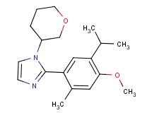 2-(5-isopropyl-4-methoxy-2-methylphenyl)-1-(tetrahydro-2H-pyran-3-yl)-1H-imidazole