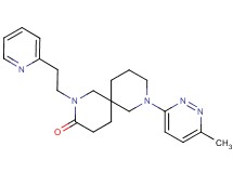 8-(6-methyl-3-pyridazinyl)-2-[2-(2-pyridinyl)ethyl]-2,8-diazaspiro[5.5]undecan-3-one