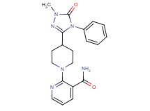 2-[4-(1-methyl-5-oxo-4-phenyl-4,5-dihydro-1H-1,2,4-triazol-3-yl)piperidin-1-yl]nicotinamide