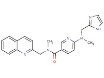 6-[(1H-imidazol-2-ylmethyl)(methyl)amino]-N-methyl-N-(quinolin-2-ylmethyl)nicotinamide
