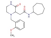 N-cycloheptyl-2-[1-(2-methoxybenzyl)-3-oxo-2-piperazinyl]acetamide