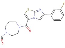 4-{[6-(3-fluorophenyl)imidazo[2,1-b][1,3]thiazol-3-yl]carbonyl}-1,4-diazepane-1-carbaldehyde