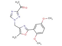 1-(1-{[2-(2,5-dimethoxyphenyl)-5-methyl-1,3-oxazol-4-yl]methyl}-1H-1,2,4-triazol-3-yl)ethanone