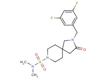 2-(3,5-difluorobenzyl)-N,N-dimethyl-3-oxo-2,8-diazaspiro[4.5]decane-8-sulfonamide