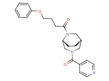(1S*,5R*)-3-isonicotinoyl-6-(4-phenoxybutanoyl)-3,6-diazabicyclo[3.2.2]nonane