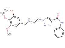 N-phenyl-1-{2-[(3,4,5-trimethoxybenzyl)amino]ethyl}-1H-1,2,3-triazole-4-carboxamide