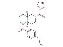 (4aR*,8aS*)-6-(2-furoyl)-1-(4-methoxybenzoyl)decahydro-1,6-naphthyridine