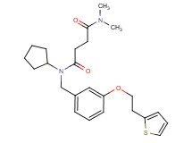 N-cyclopentyl-N',N'-dimethyl-N-{3-[2-(2-thienyl)ethoxy]benzyl}succinamide