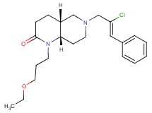 (4aR*,8aS*)-6-[(2Z)-2-chloro-3-phenyl-2-propen-1-yl]-1-(3-ethoxypropyl)octahydro-1,6-naphthyridin-2(1H)-one