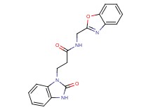 N-(1,3-benzoxazol-2-ylmethyl)-3-(2-oxo-2,3-dihydro-1H-benzimidazol-1-yl)propanamide