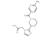 2-(2-{1-[(6-methylpyridin-3-yl)carbonyl]piperidin-3-yl}-1H-imidazol-1-yl)acetamide