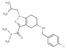 5-[(4-fluorobenzyl)amino]-1-isobutyl-N,N-dimethyl-4,5,6,7-tetrahydro-1H-indazole-3-carboxamide