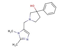 1-[(1,2-dimethyl-1H-imidazol-5-yl)methyl]-3-phenylpyrrolidin-3-ol