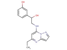 3-{2-[(5-ethylpyrazolo[1,5-a]pyrimidin-7-yl)amino]-1-hydroxyethyl}phenol