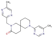 2-[(5-methyl-2-pyrazinyl)methyl]-8-(6-methyl-4-pyrimidinyl)-2,8-diazaspiro[5.5]undecan-3-one
